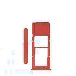 Single Sim Card Tray for Galaxy A12 (A125 / 2020) (RED)