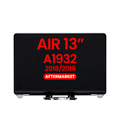 LCD Assembly (SPACE GRAY) (NO LOGO) (Aftermarket) for MacBook Air 13" Retina (A1932 / Late 2018 / Early 2019)