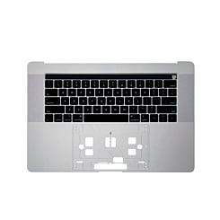 Top Case w/ US Keyboard (SILVER) for MacBook Pro 15" Touch Bar (A1990 / Late 2018 / Early 2019)