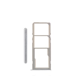 Dual Sim Card Tray for Galaxy A21 (A215 / 2020) (CLOUD WHITE)