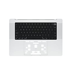 Top Case w/ US Keyboard (SILVER) for MacBook Pro 16" (A2485 / Late 2021)