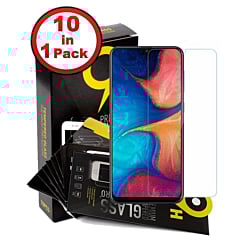 Clear Tempered Glass for Galaxy A50 (A505) / A30 (A305) (Case Friendly / 2.5D / Pack of 10)