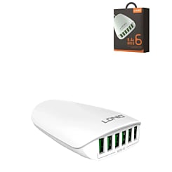 LDNIO A6573C 5.4A 6x USB A Wall Charger (65W) (Only Ground Shipping)