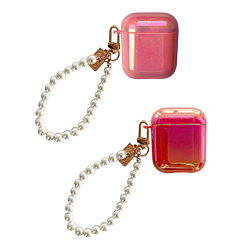 AirPods 1/2 Hard PC Case w/Pearl Hand Strap