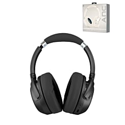 ANC Active Noise Cancelling Wireless Headphones with Audio Cable (BLACK) (Premium)