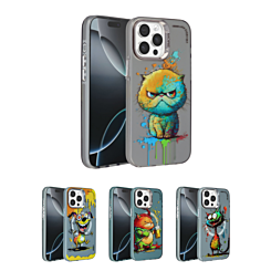 Animal Graffiti Design Wireless Charging Case for iPhone 14 Pro Max (Only Ground Shipping)