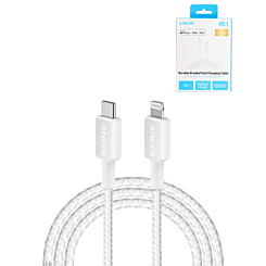 Anker 322 Braided USB-C To Lightning WHITE  (Only Ground Shipping)