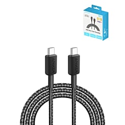 Anker USB C-C Braided Charging Cable (BLACK) (10ft) (60W) (Only Ground Shipping)
