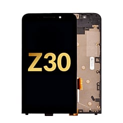 LCD Assembly with Frame for BlackBerry Z30 (BLACK) (Premium)