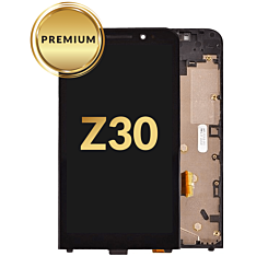 LCD Assembly with Frame for BlackBerry Z30 (BLACK) (Premium)