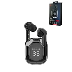 Mini Clear Sport Earbuds - BLACK (Only Ground Shipping)