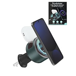 Brookstone 2 in 1 Wireless Vent Mount - BLACK (Only Ground Shipping)