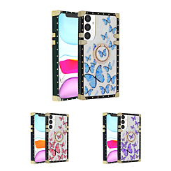 Butterfly Design Square Case with Ring for Galaxy A16 (Only Ground Shipping)