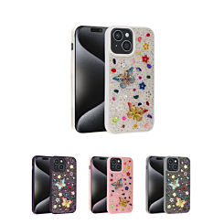 Butterfly Glitter Rhinestone Case for iPhone 15 (Only Ground Shipping)