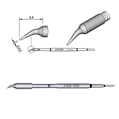 JBC C210-002 Colonial Bent Cartridge  0.2 (Not Returnable)