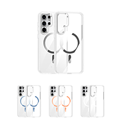 Colorful Wireless Charging Clear Case for Galaxy S24 Ultra (Only Ground Shipping)