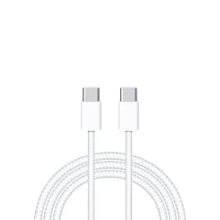 Buy the 3 ft 60W USB-C to USB-C fast charging cable for iPhone 16, iPhone 15, and iPad series in a pack of 10, without a retail box.