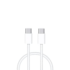 Purchase the 60W USB C to USB C Fast Charging Cable for iPhone 16, iPhone 15, and iPad series, 3 feet long, pack of 20 without retail box.