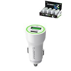 Esoulk PD & QC USB A+C Car Charger (WHITE) (20W) (Pack of 12) (Only Ground Shipping)