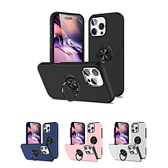 Dual Layer Case with Magnetic Ring for iPhone 16 Pro Max (Only Ground Shipping)