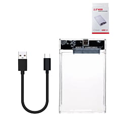 2.5" Sata HDD External Hard Drive Enclosure USB 3.1 (Only Ground Shipping)