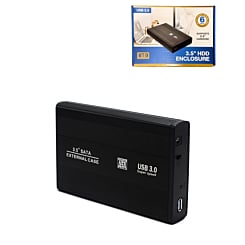 3.5" HDD Metal Case w/ 12V 2A Adapter USB 3.0 (Only Ground Shipping)