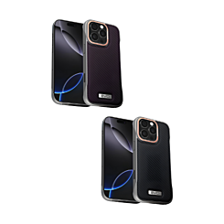 EVO Carbon Design Leather Slim Case for iPhone 16 Pro (Only Ground Shipping)