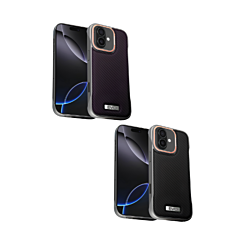EVO Carbon Design Leather Slim Case for iPhone 16 (Only Ground Shipping)
