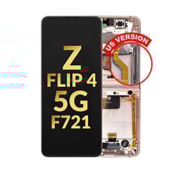 OLED Assembly with Frame for Galaxy Z Flip 4 F721 (PINK GOLD) (US and International) (Service Pack)