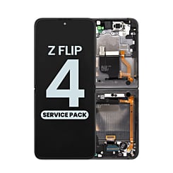 OLED Assembly with Frame for Galaxy Z Flip 4 F721 (GRAPHITE) (US and International) (Service Pack)