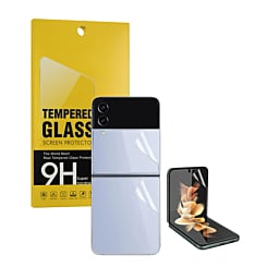 Clear Tempered Glass for Galaxy Z Flip 4 5G F721 2022 (2.5D / 3 Piece Set)