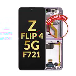 OLED Assembly with Frame for Galaxy Z Flip 4 F721 (VIOLET) (US and International) (Service Pack)