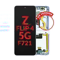 OLED Assembly with Frame for Galaxy Z Flip 4 F721 (BLUE) (US & International) (Aftermarket OLED)