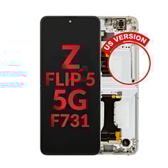 OLED Assembly with Frame for Galaxy Z Flip 5 F731 (CREAM) (US & International) (Aftermarket OLED)