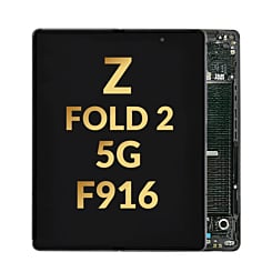 OLED Assembly with Frame for Galaxy Z Fold 2 F916 (MYSTIC BLACK) (International) (Service Pack)