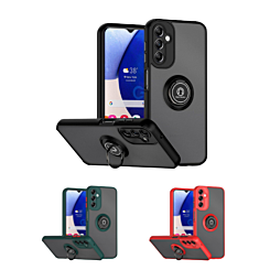 Galaxy A14 4G/5G Hard PC Rear / Soft TPU Colorful Border Case with I-ring Holder