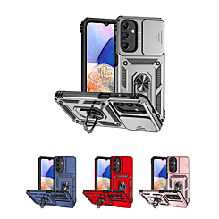 Galaxy A15 Dual Layers Hybrid Case w/Metal Ring And Camera Protector (Only Ground Shipping)