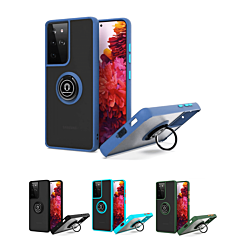 Galaxy A23 5G Hard PC Rear / Soft TPU Colorful Border Case with I - ring Holder