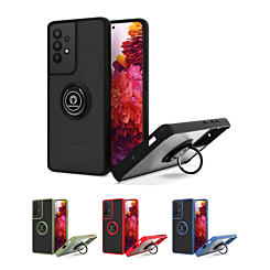 Galaxy A32 5G Hard PC Rear / Soft TPU Colorful Border Case w/I - ring Holder