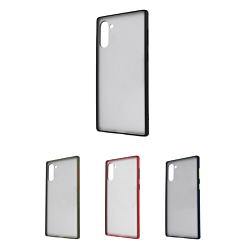 Galaxy Note 10 Hard PC Rear / Soft TPU Colorful Border Case