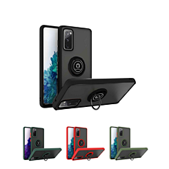 Galaxy S20 FE Hard PC Rear / Soft TPU Colorful Border Case with I-ring Holder