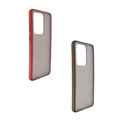 Galaxy S20 Ultra Hard PC Rear / Soft TPU Colorful Border Case