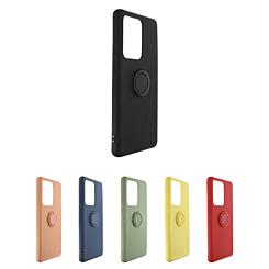 Galaxy S20 Ultra Soft Solid Case with Ring