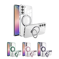 Galaxy S22 Plus Magnetic Clear Cases w/ Magsafe Ring Stand
