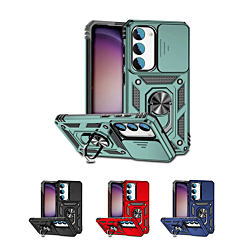 Galaxy S23 Plus Dual Layers Hybrid Case w/Metal Ring & Camera Protector