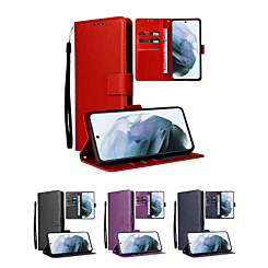 Galaxy S24 Leather Wallet Case with Card Slot