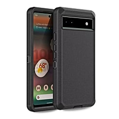 Heavy Duty Case for Google Pixel 6 (BLACK) (Only Ground Shipping)