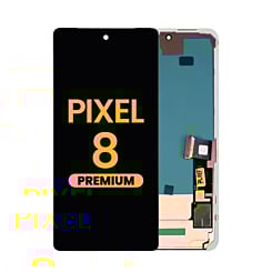 OLED Assembly with Frame for Google Pixel 8 (Without Fingerprint Sensor) (Premium)
