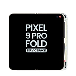 Inner OLED Assembly with Frame or Google Pixel 9 Pro Fold (PORCELAIN) (Service Pack)