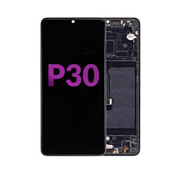 LCD Assembly with Frame for Huawei P30 (BLACK) (Aftermarket INCELL)